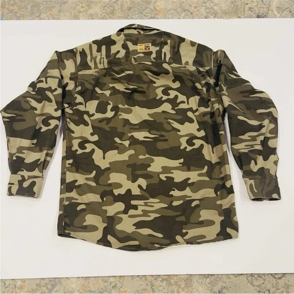 RedHead Silent Hide Camo Shirt Size Mens Medium Button Down Hunting Bass Pro - Picture 2 of 8